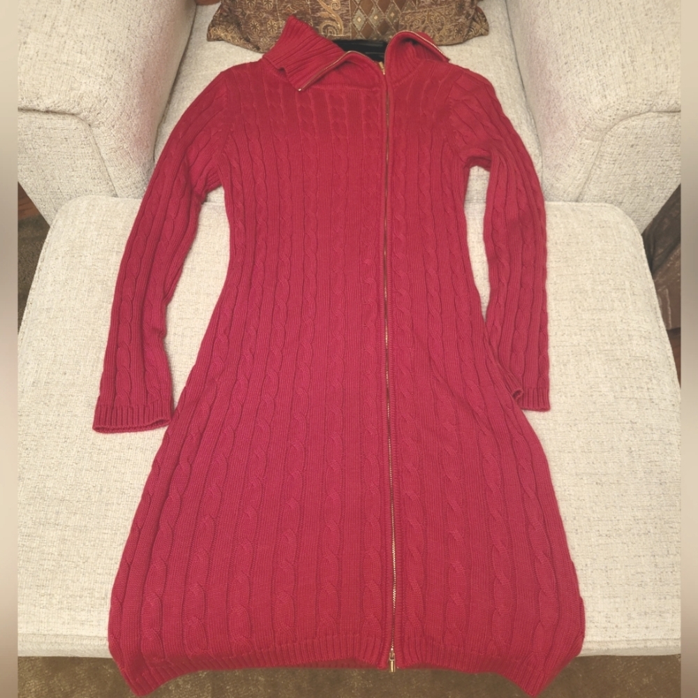 Calvin Klein Cable Knit Sweater Dress